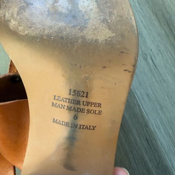 Elegant Brown Leather Sandals - Picture 4 of 5